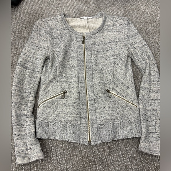 DREW Light Gray Teddy Jacket - Picture 1 of 3
